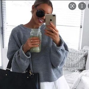 Whitefox Crash Into You Knit Grey